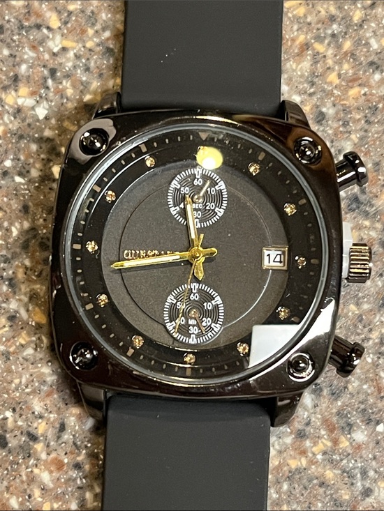 Other - Men’s watch black with silicon band
